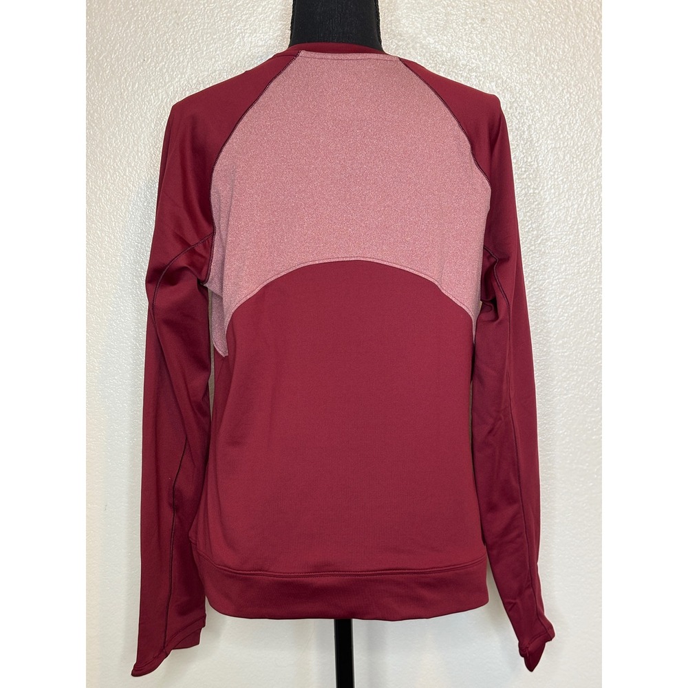 Under Armour Womens Cozy Crew Novelty ColdGear Top Maroon Pink 1374135 Medium - Picture 2 of 10